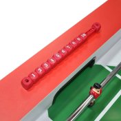 Futbolin Profesional Hércules Red Jugadores Clásicos de Metal 136x76x92 cm - 7