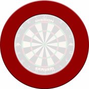 Dartboard Surrounds Liso Mission Darts Rojo