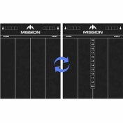 Pizarra Mission Darts 2 Caras 501 + Cricket Negra - 1