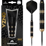 Dardos Onza M1 Mission Laton Dorado Negro 24g Punta Acero - 3