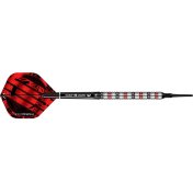 Dardos Mission Paradox M1 Straight Negro Rojo 90% 21g - 1