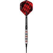 Dardos Mission Paradox M2 Curved Negro Rojo 90% 21g - 2