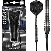 Dardos Mission Spiro Graphite PVD M2 Negro 90% 19g - 3