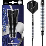 Dardos Mission Chiron M1 Electro Negro Azul 90% 18g - 3