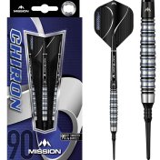 Dardos Mission Chiron M2 Electro Negro Azul 90% 21g - 3