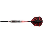 Dardos Mission Darryl Fitton Negro Rojo Electrico 95% 22g - 2