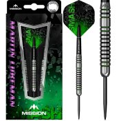 Dardos Mission Martin Lukeman Negro Verde 90% 23g - 3