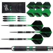 Dardos Perfect Darts Black Grenade Knurled Negro Verde 90% 24g - 3