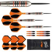 Dardos Perfect Darts Solarfox 3 Torpedo Negro Naranja 90% 24g - 3