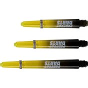 Cañas Perfectdarts Dos Tonos Negro Amarilla Intermedia - 2
