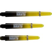 Cañas Perfectdarts Dos Tonos Negro Amarilla Intermedia - 3