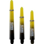 Cañas Perfectdarts Dos Tonos Negro Amarilla Intermedia - 1