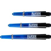 Cañas Perfectdarts Dos Tonos Negro Azul Larga - 2