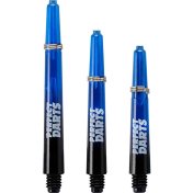 Cañas Perfectdarts Dos Tonos Negro Azul Larga - 1