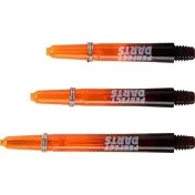 Cañas Perfectdarts Dos Tonos Negro Naranja Corta - 2