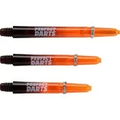 Cañas Perfectdarts Dos Tonos Negro Naranja Corta - 3