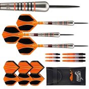 Dardos Perfect Darts Solarfox 2 Bomb Negro Naranja 90% 24g - 3