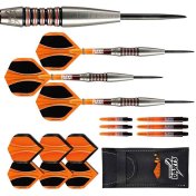 Dardos Perfect Darts Solarfox 1 Scallop Negro Naranja 90% 22g - 2