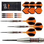 Dardos Perfect Darts Solarfox 1 Scallop Negro Naranja 90% 22g - 3