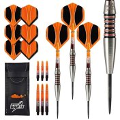 Dardos Perfect Darts Solarfox 1 Scallop Negro Naranja 90% 22g - 1