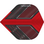 Plumas Perfect Darts Space Raider No2 Std Negra Roja - 3