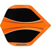Plumas Perfect Darts Solarfox No2 Std Negro Naranja - 2