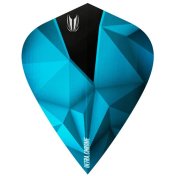 Plumas Target Darts Shard Ultra Chrome Amethyst Kite Flights Azul - 1
