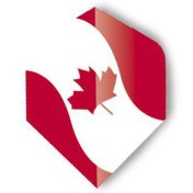 Plumas Unicorn Darts Standard Maestro Bandera Canadá