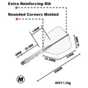 Plumas Cuesoul Rost T19 Talla M 69mm Smokey Red - 3