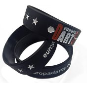 Pulsera de silicona Europadarts. Negra - 1