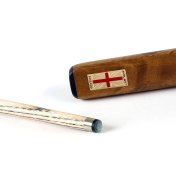 Taco de Snooker Riley 3 piezas 3/4 Madera exótica negra/marrón 145cm 9.5mm 17-19oz - 5