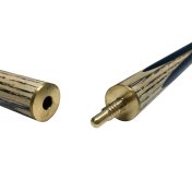Taco Snooker Riley ROS 3/4 negro/madera natural 9.5mm 17-19oz - 6