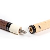 Taco de billar americano Riley Marrón con agarre de cuero 13mm 19oz - 2