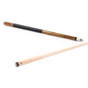 Taco de billar americano Riley Marrón Claro con agarre de cuero 13mm 19oz - 4