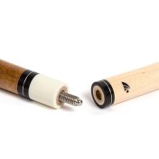 Taco de billar americano Riley Marrón Claro con agarre de cuero 13mm 19oz - 7