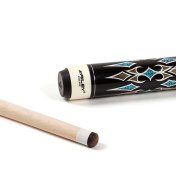 Taco de billar americano Riley Centurion Negro y Azul 13mm 20oz - 2