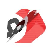Plumas Target Chicane Pro.Ultra Red Flights (3 Sets) No.6 Shape - 3