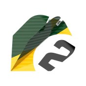 Plumas Target Chicane Pro.Ultra Green Flights (3 Sets) Ten-X Shape Mini - 3