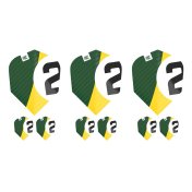 Plumas Target Chicane Pro.Ultra Green Flights (3 Sets) Ten-X Shape Mini - 1