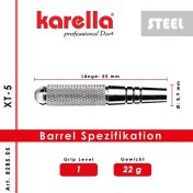 Dardos Karella XT 5 Serie Laton 22g - 5