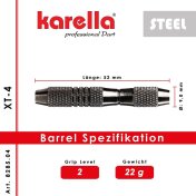 Dardos Karella XT 4 Serie Laton 22g - 5