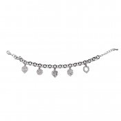 Pulsera Plata 5 Elementos  - 1