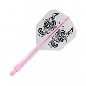 Plumas Condor Axe Shape Tribal Butterfly Rosa L 33.5mm 3 Uds.  - 1