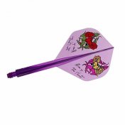 Plumas Condor Axe Rose of the heard Standard Clear Purple L 33.5m 3 Uds.  - 2