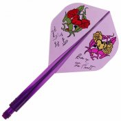 Plumas Condor Axe Rose of the heard Standard Clear Purple M 27.5m 3 Uds. 