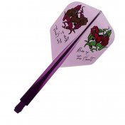 Plumas Condor Axe Rose of the heard Shape Clear Purple M 27.5m 3 Uds. 