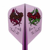 Plumas Condor Axe Rose of the heard Shape Clear Purple S 21.5m 3 Uds.  - 3