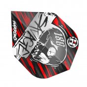 Plumas Harrows Darts Flights Savage Red Silver  - 2
