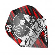 Plumas Harrows Darts Flights Savage Red Silver  - 3
