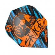 Plumas Harrows Darts Flights Savage Orange Blue - 2